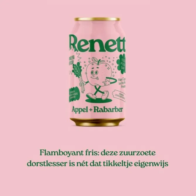Renett Appel + Rabarber - 33cl