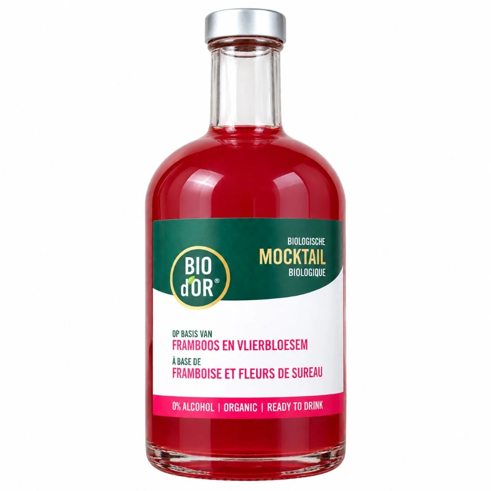 Bio d’Or Mocktail Framboos/Vlierbloesem - 70cl